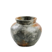 Timeless Artisan Crafted Vase in Antique Grey for Luxury Design