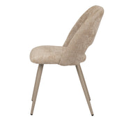 Elegant Hand-Finished Arc Chairs in Neutral Tones - Set of 2