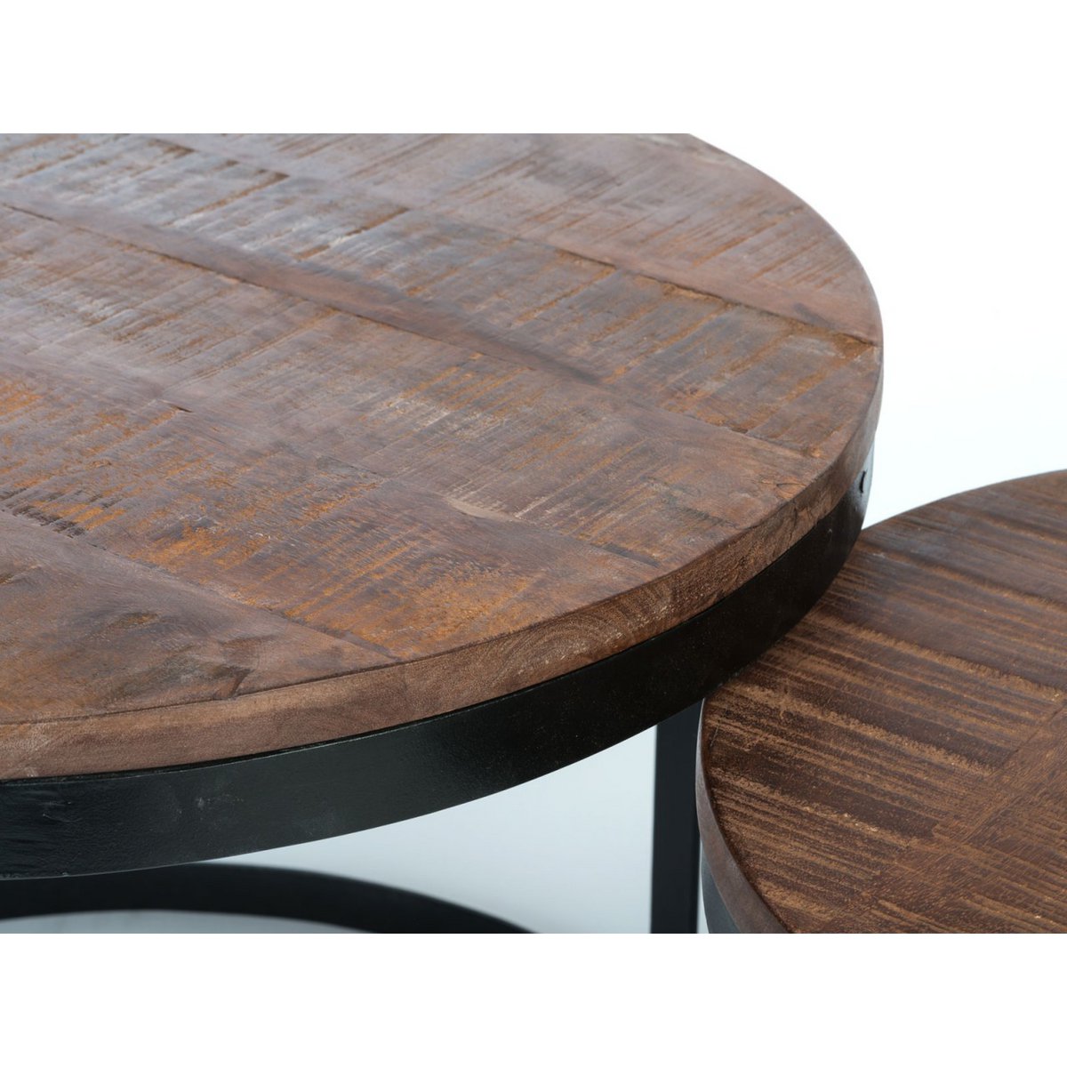 Handcrafted Artisan Coffee Table Set