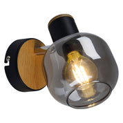 Handcrafted Fumoso Glass Wall Lamp - Timeless Artisan Design