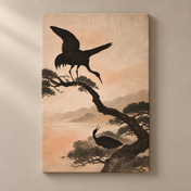 Cranes in Pine