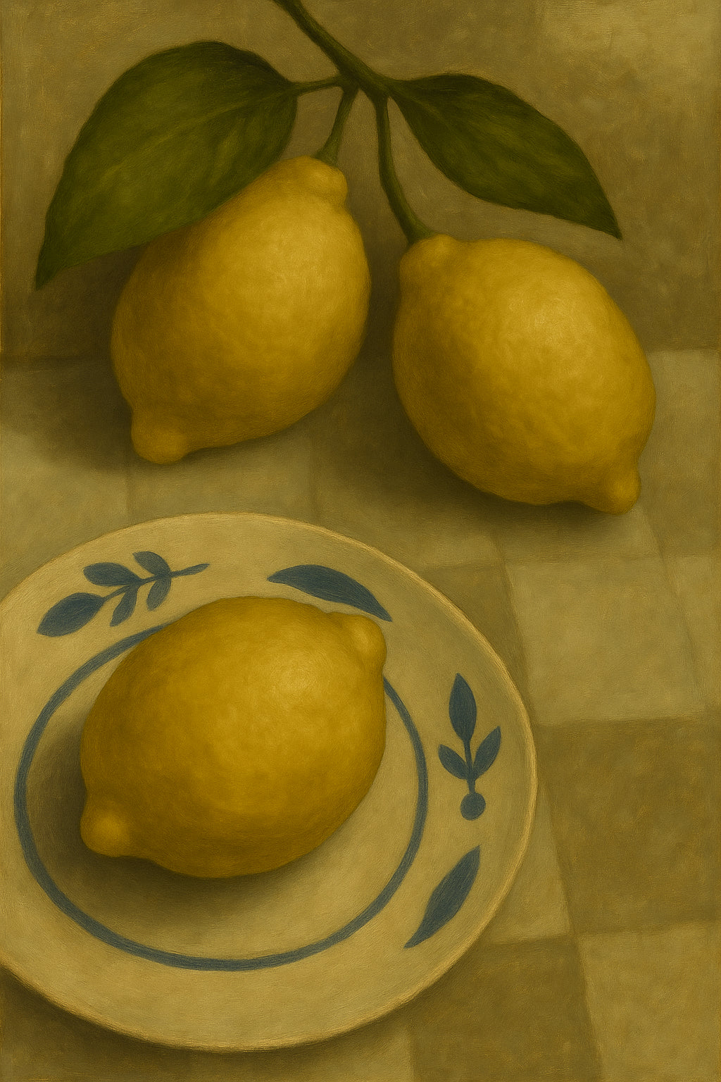 Yellow Lemons - Classic Wall Art