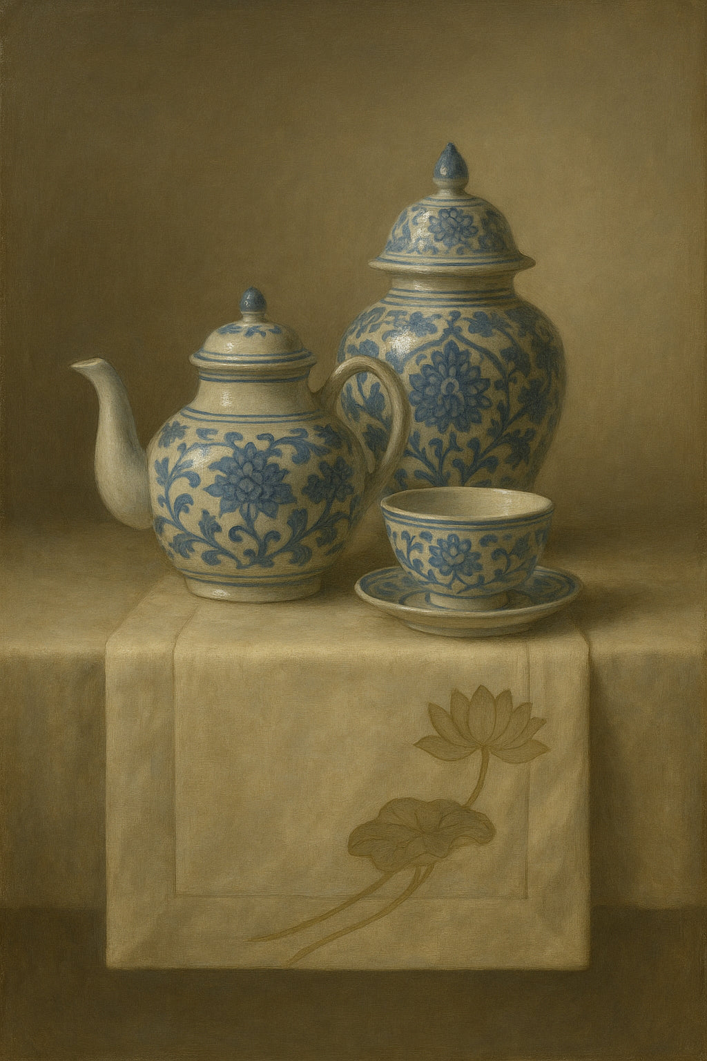 The Blue Teacup - Classic Wall Art