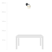 LUNOR White Gold Wall Lamp