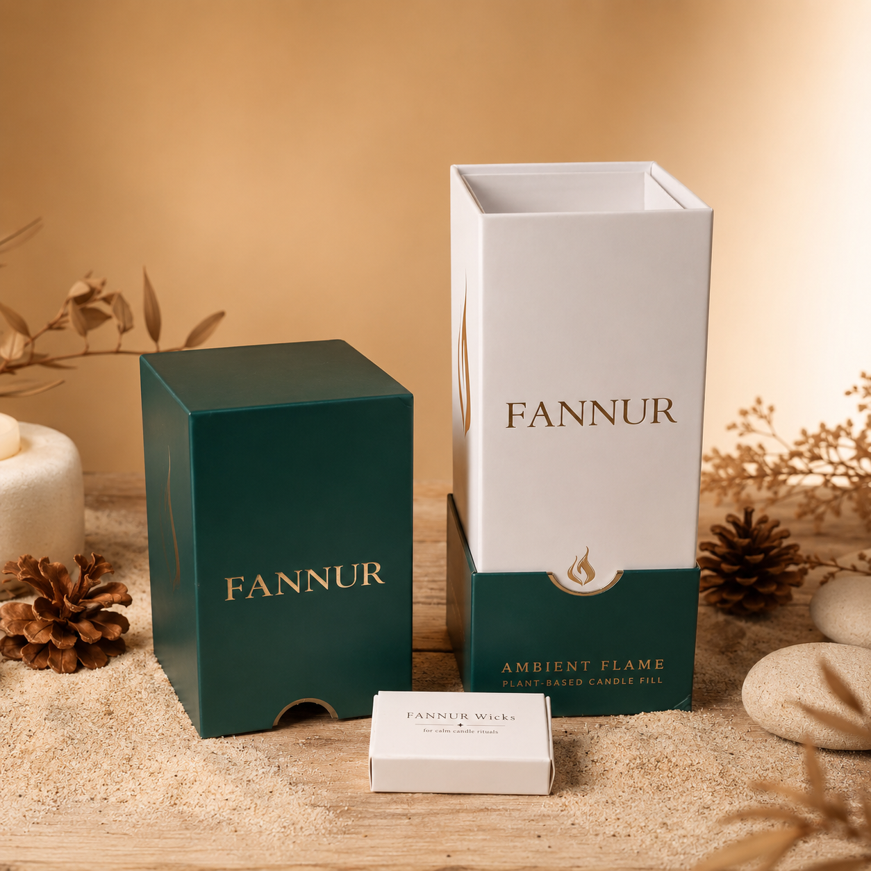 The FANNUR Atelier Refillbale Candle - Starterskit