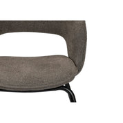 Elegant Taupe Rainbow Chairs - Hand-Finished Artisanal Design