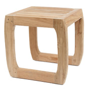 Symi reclaimed teak stool