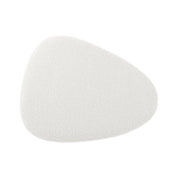 Ada white bouclé pouf