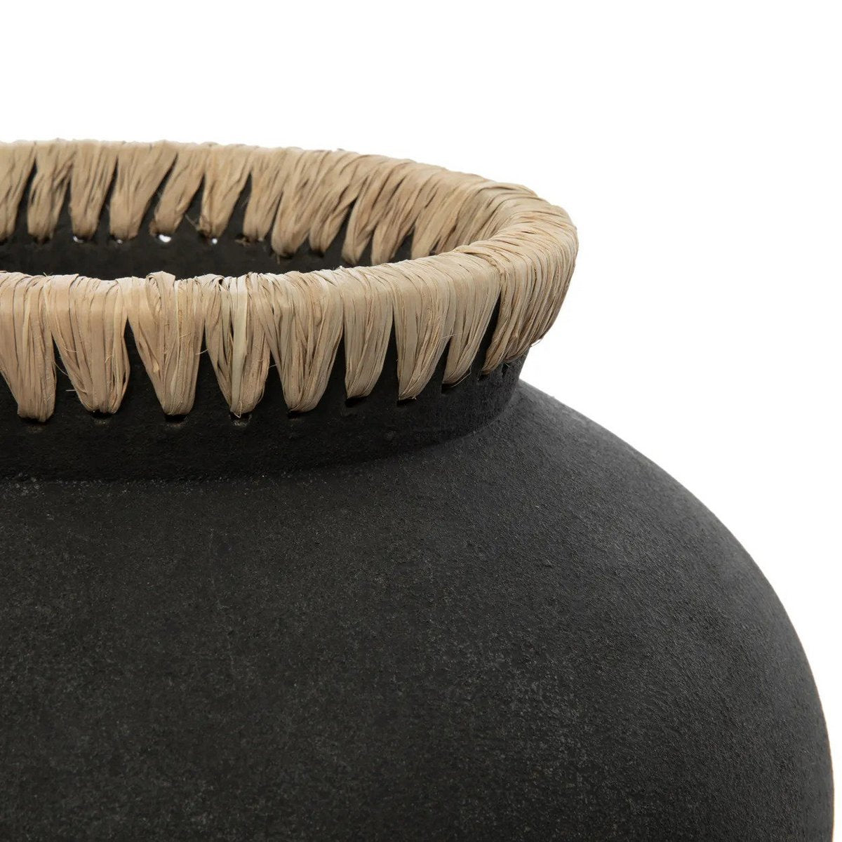 Timeless Artisan Black Vase - Luxury Handmade Design Statement