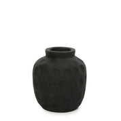 Handcrafted Luxury Black Vase - Timeless Artisan Design