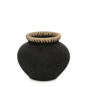 Timeless Handmade Artisan Vase in Premium Black Natural Design