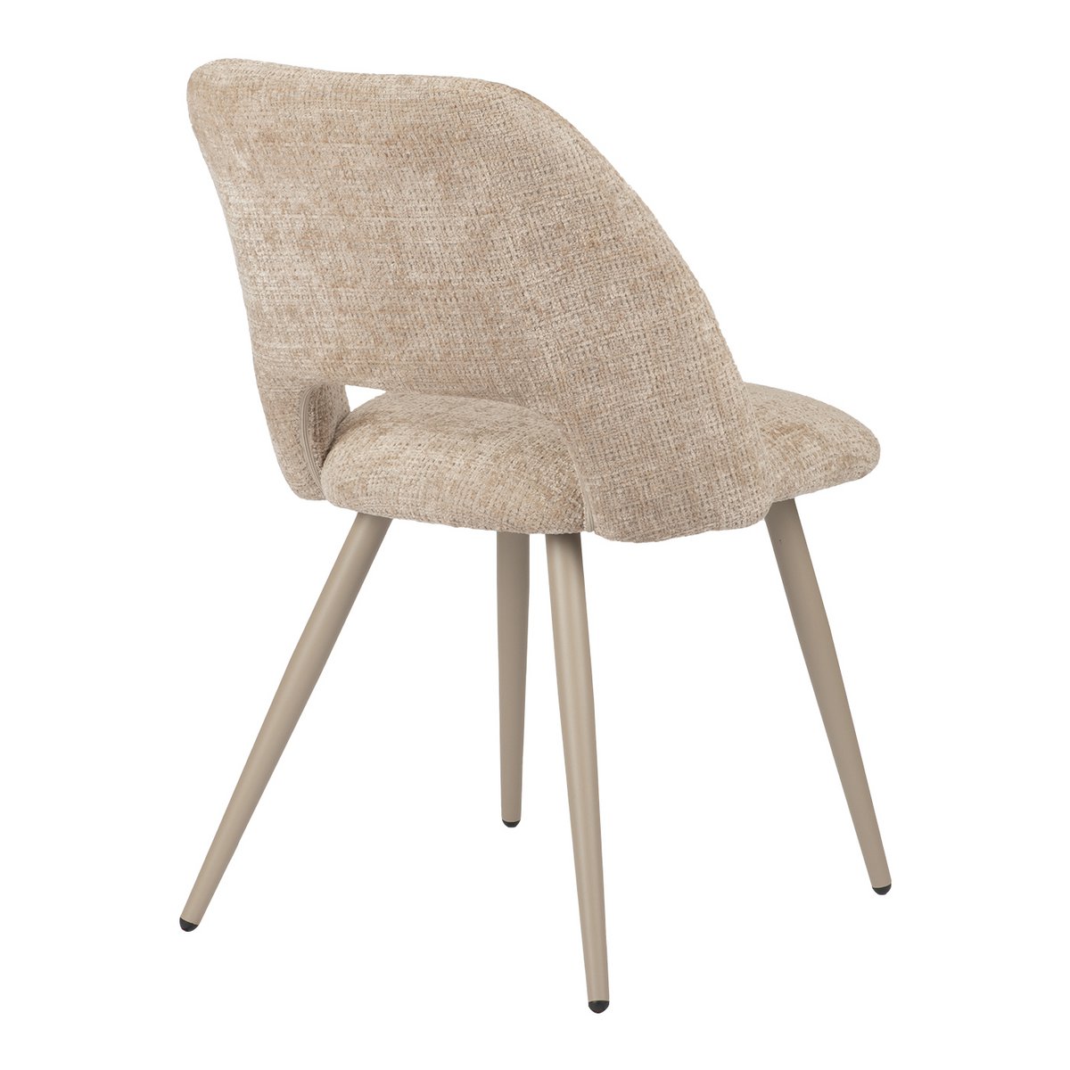Elegant Hand-Finished Arc Chairs in Neutral Tones - Set of 2
