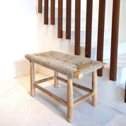 Timeless Artisan Bench Crafted from Premium Natural Seagrass