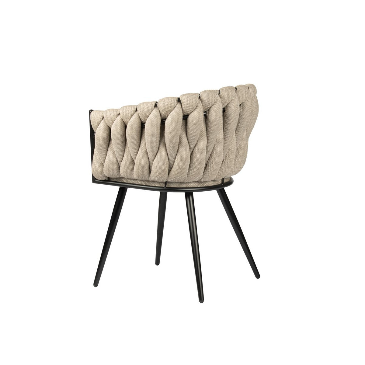 Sculptural Beige Wave Chairs, Hand-Finished Artisanal Design