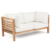 Curated Luxury Artisan Two-Seater Sofa in Natural Materials