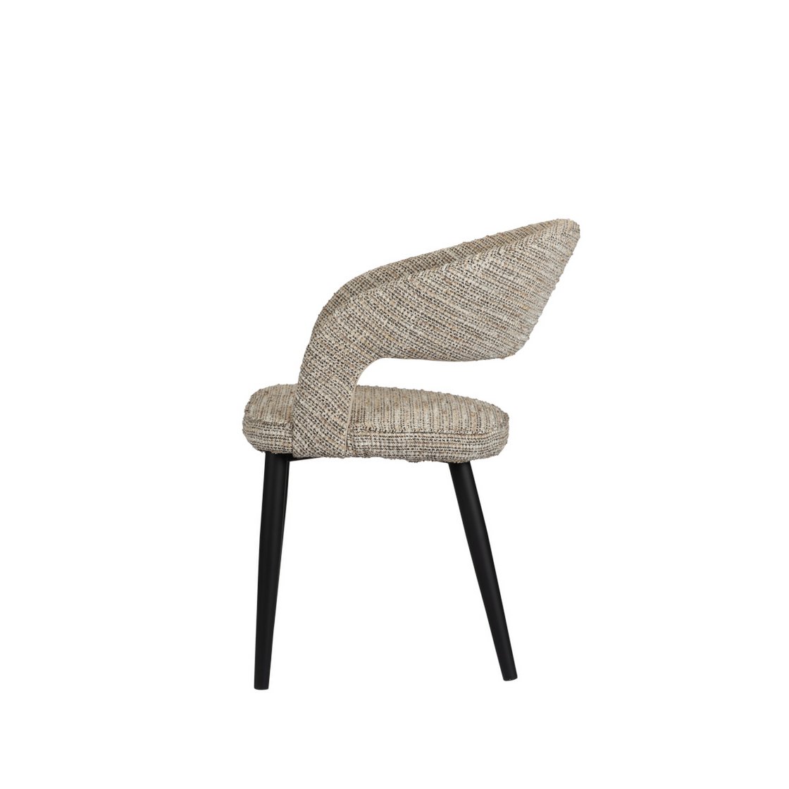 Elegant Hand-Finished Tusk Chairs in Neutral Tones - Set of 2