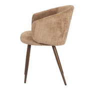 FANNUR PTP Luna Chair Set: Elegant Minimalist Design in Caramel