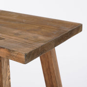 Handcrafted Brown Wooden Bench - Timeless Artisan Design