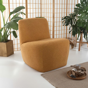 Ada bouclé chair yellow