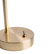 Amber glass table lamp