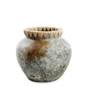 Timeless Artisan Vase in Antique Grey - Curated Luxury Design