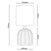 Timeless Handmade Ceramic Table Lamp with Artisan Design