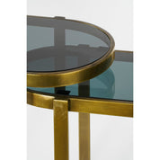 Handcrafted Gold Metal Side Table Set (2 pcs)