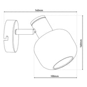 Handcrafted Fumoso Glass Wall Lamp - Timeless Artisan Design