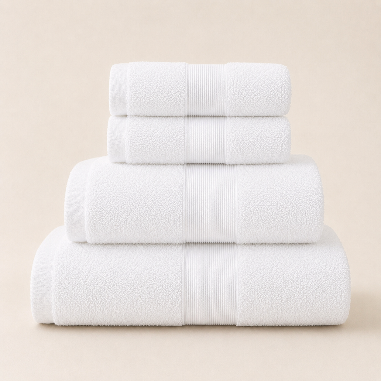 Complete hotelhanddoekenset Grey - 8-delig