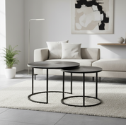 Handcrafted Luxury Coffee Table Set in Timeless Design